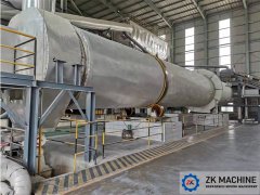 The calcination process of desulfurized gypsum